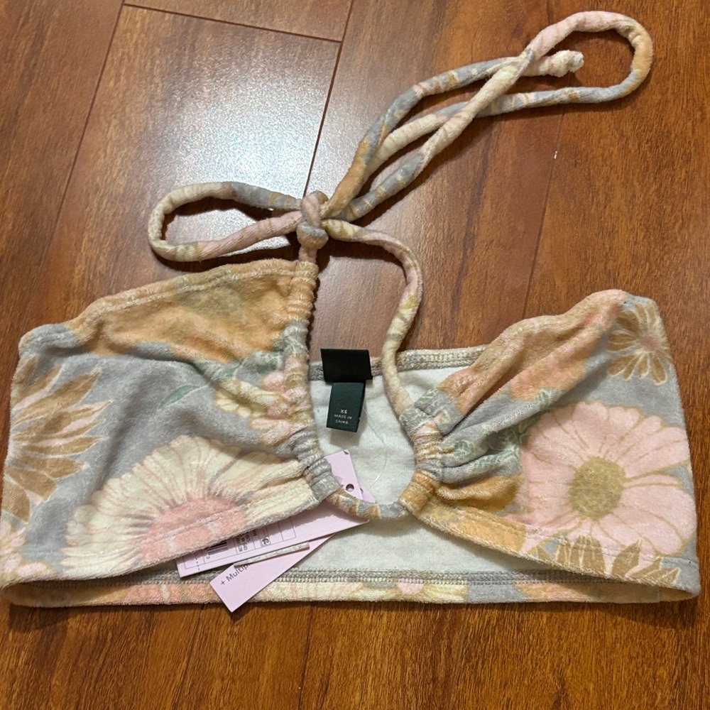 Wild Fable Pastel Floral Bikini Top